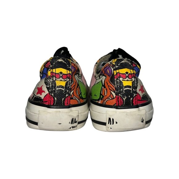 Converse All Star Colorful Graphic Graffiti Low Top Sneakers Men's 3 Women's 5 - Picture 7 of 10